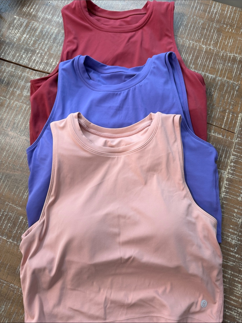 Everyday Scoop Neck Tank - Peach, Lavender & Burgundy